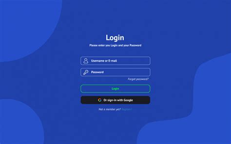 Login Screen .